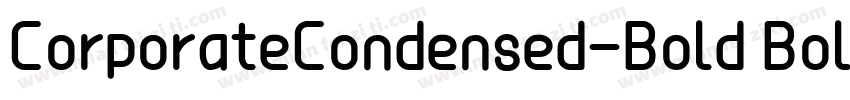 CorporateCondensed-Bold Bold字体转换